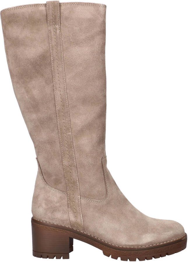 Nelson suède hoge laarzen taupe