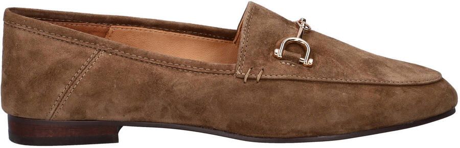 Nelson suède loafers bruin
