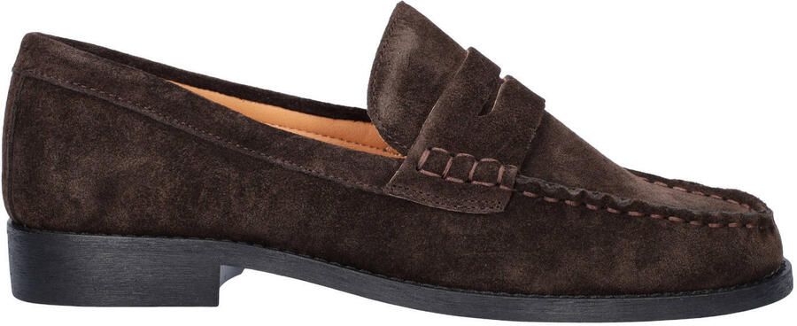 Nelson suède loafers bruin