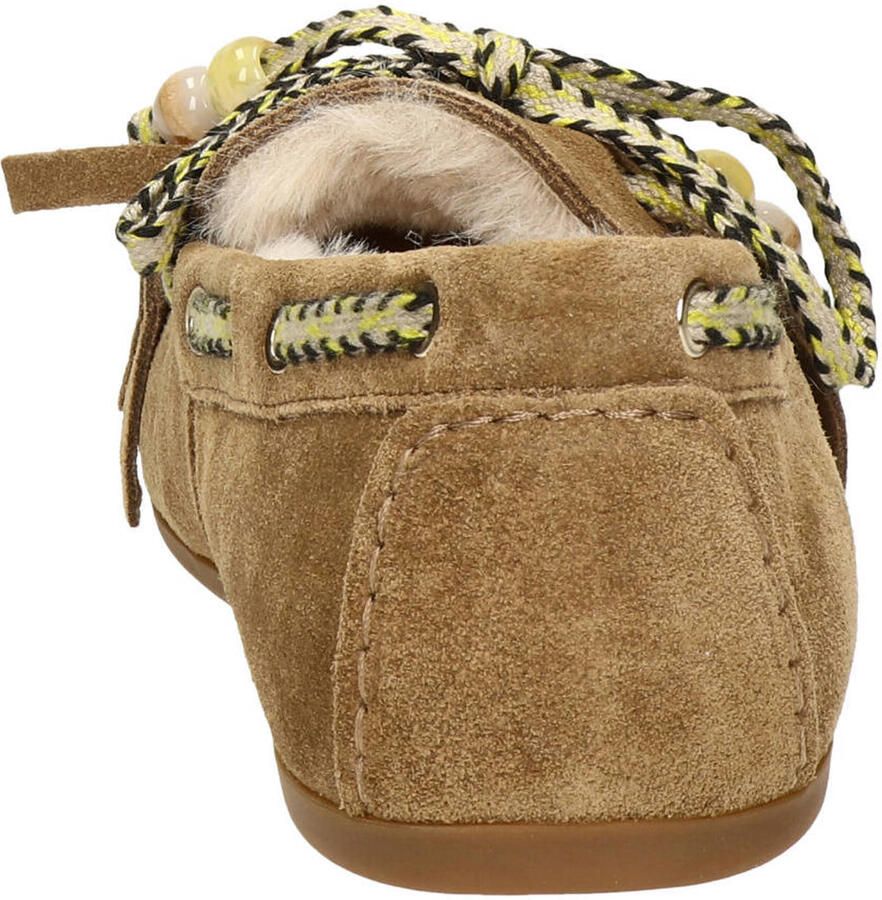Nelson suède mocassins met franjes taupe - Foto 3