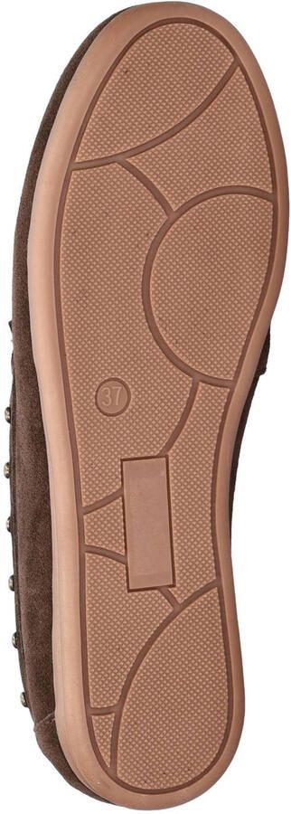 Nelson suède mocassins met studs bruin - Foto 2