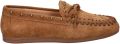 Nelson suède mocassins met studs cognac - Cognac