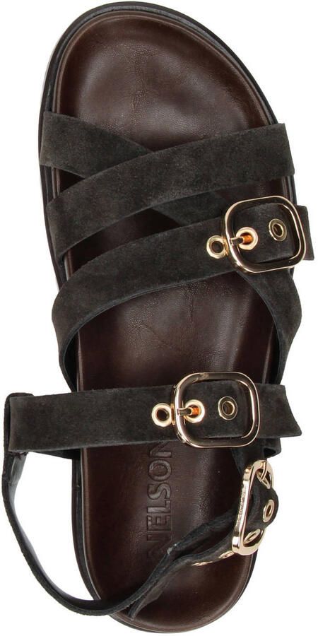 Nelson suède sandalen bruin - Foto 3