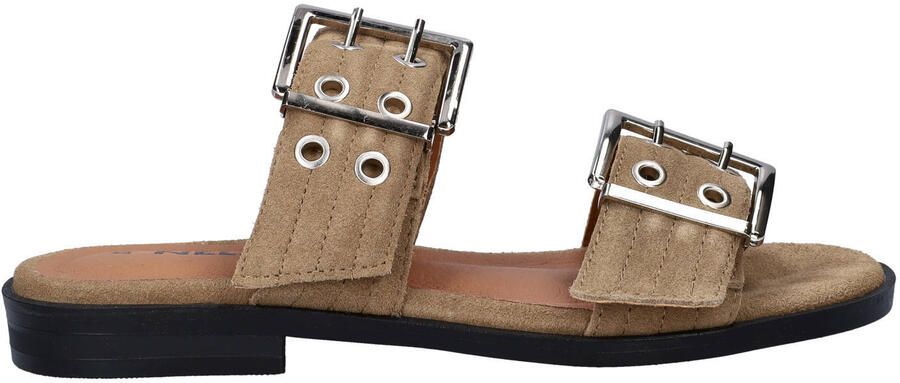 Nelson suède slippers beige