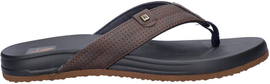 Nelson teenslippers donkerbruin