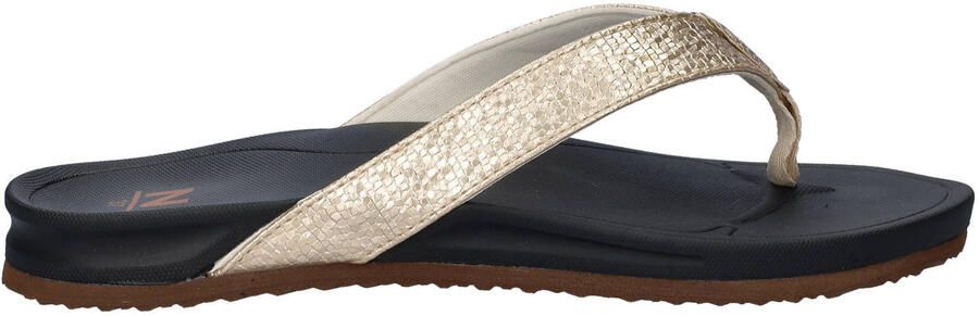 Nelson teenslippers goud