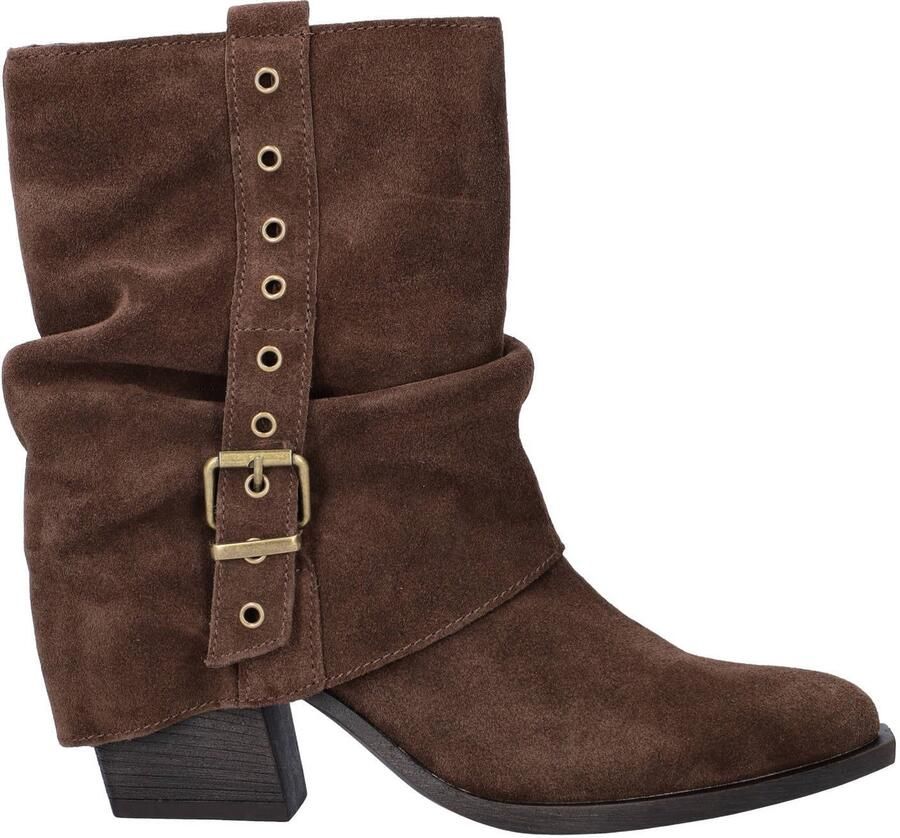Nelson western suède cowboylaarzen bruin