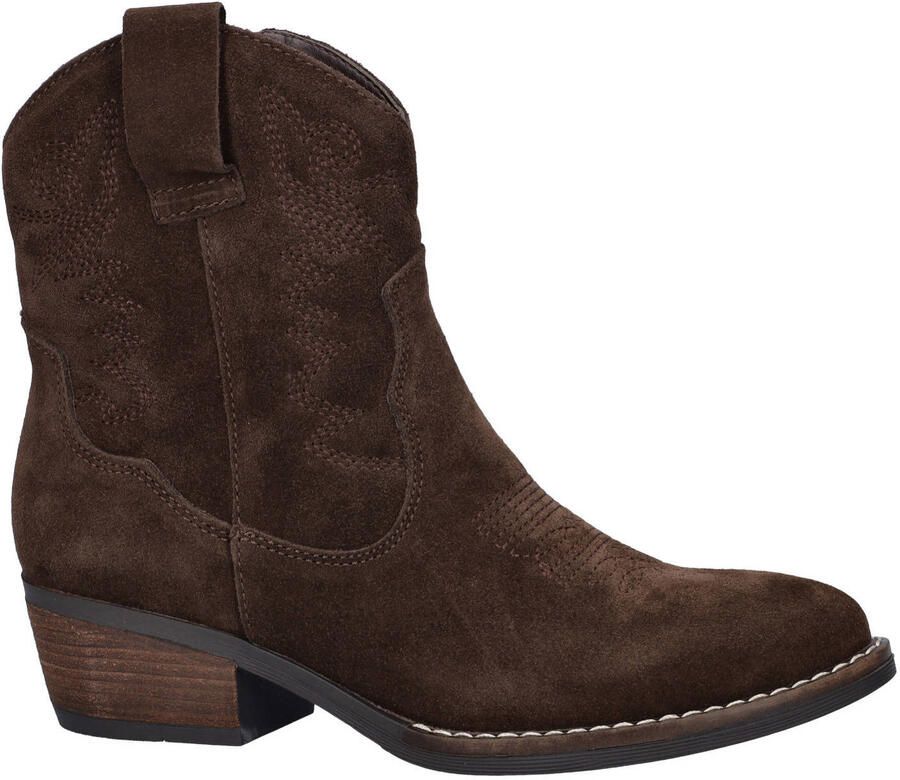Nelson western suède cowboylaarzen bruin