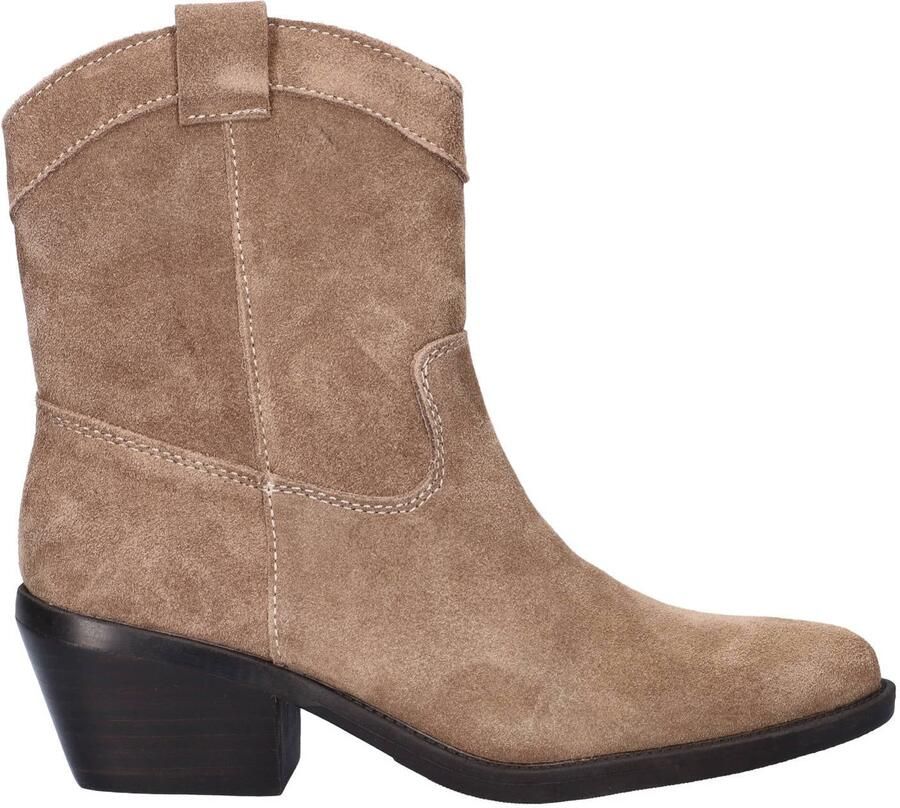 Nelson western suède cowboylaarzen taupe