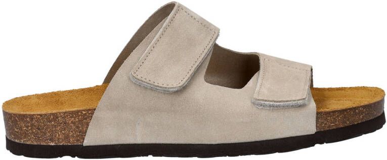 Nelson nubuck slippers beige
