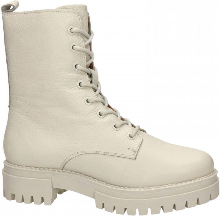 Nelson nubuck veterboots off white - Schoenen.nl