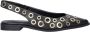 Nelson slingback loafers met eyelets zwart - Thumbnail 1