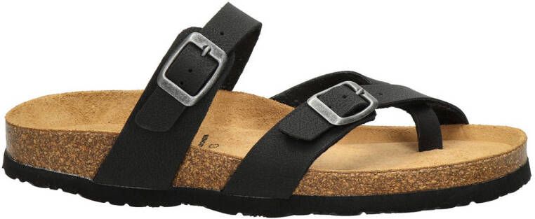 Nelson dames slipper Zwart