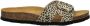 Nelson slippers met panterprint beige zwart - Thumbnail 1