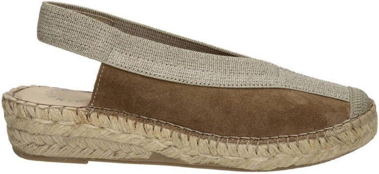 Nelson suède espadrilles taupe