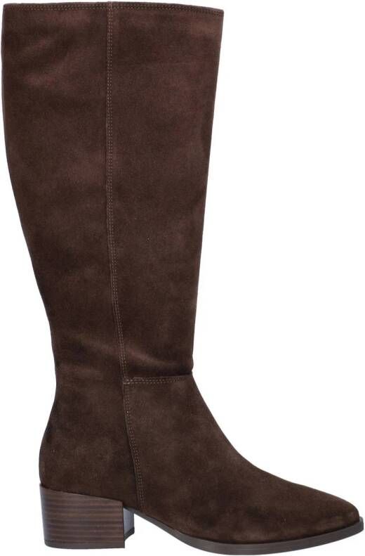Nelson suède hoge laarzen donkerbruin