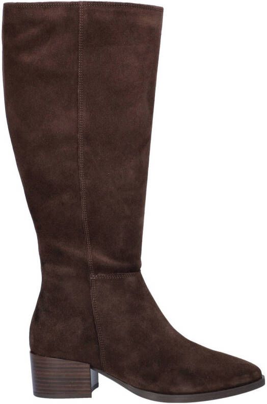 Nelson suède hoge laarzen donkerbruin