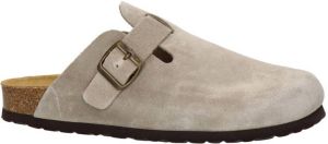 Nelson suede instappers taupe