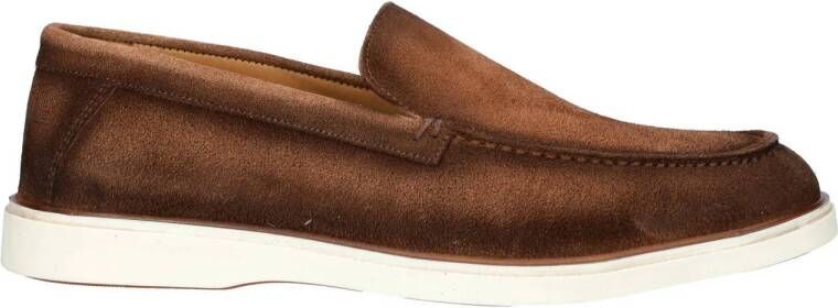 Nelson suède loafers cognac