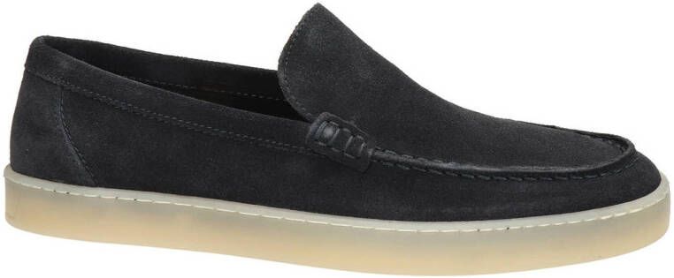 Nelson suède loafers donkerblauw