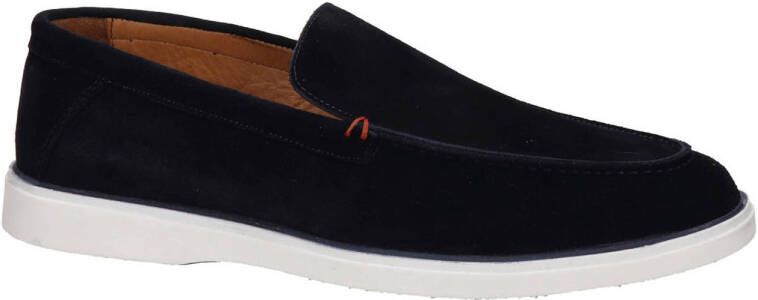 Nelson suède loafers donkerblauw