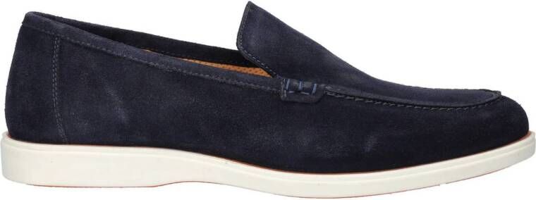 Nelson suède loafers donkerblauw