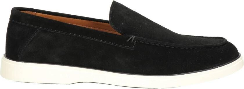 Nelson suède loafers zwart