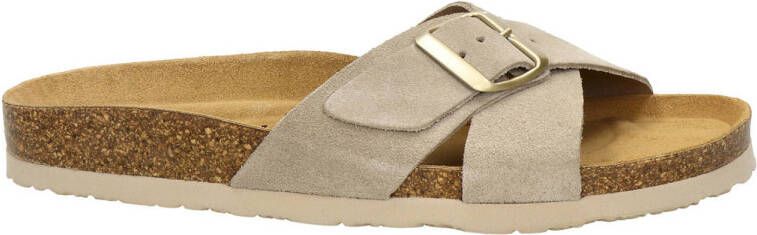 Nelson suède slippers beige