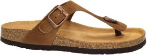 Nelson suède slippers bruin
