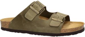 Nelson suède slippers kaki