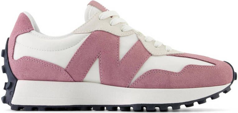 New Balance Roze Leren Rubberen Zool Sneakers Pink Dames