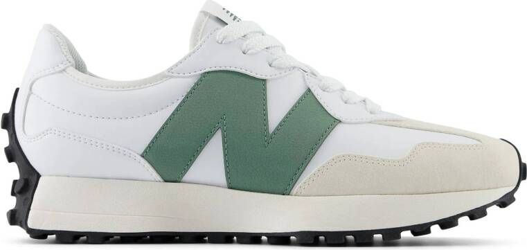 New Balance 327 sneakers wit groen