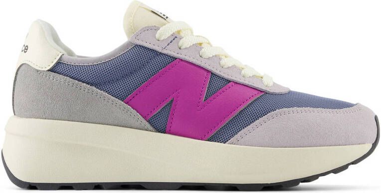 New Balance 370 sneakers blauw grijs roze