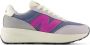 New Balance 370 sneakers blauw grijs roze - Thumbnail 1