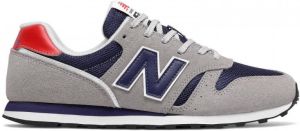 New Balance 373 sneakers grijs donkerblauw rood