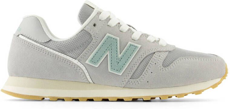 New Balance 373 sneakers lichtgrijs lichtgroen