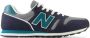 New Balance 373 V2 sneakers donkerblauw turquoise grijs - Thumbnail 1