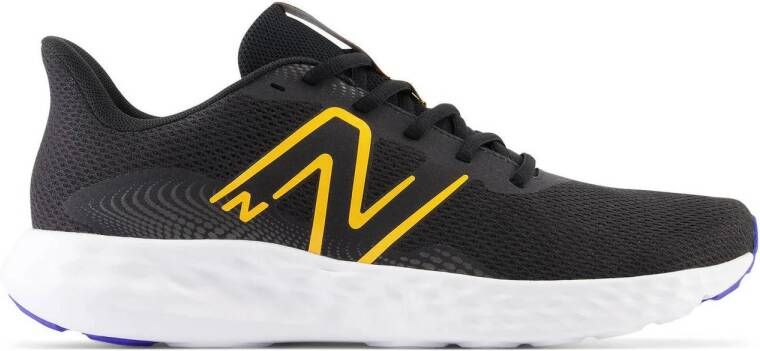 New Balance 411 V3 hardloopschoenen zwart geel blauw