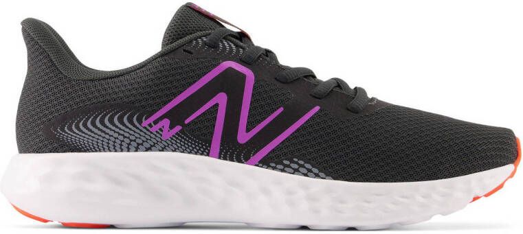 New Balance 411 v3 hardloopschoenen zwart zilver