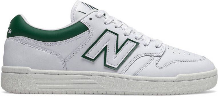 New Balance 480 leren sneakers wit groen
