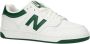 New Balance Groene platte sneakers geïnspireerd op basketbalmodellen Wit - Thumbnail 1