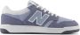 New Balance BB480 suède sneakers grijsblauw lichtblauw - Thumbnail 1