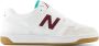 New Balance 480 V1 sneakers wit donkerrood aqua Leer Effen 34.5 - Thumbnail 1