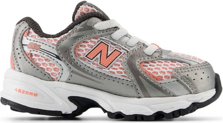 New Balance 530 sneakers zilver wit oranje