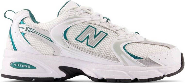 New Balance 530 sneakers wit groen zilver