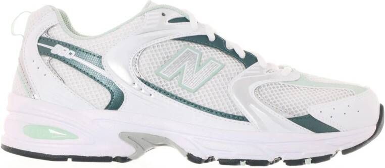 New Balance Comfort Sneakers met Stoffen en Leren Bovenwerk White