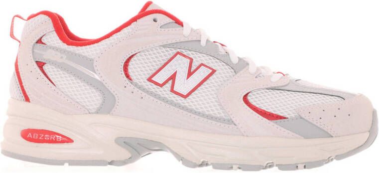 New Balance 530 sneakers wit lichtroze rood reflecterend