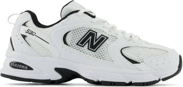 New Balance Comfort Sneakers met Stoffen en Leren Bovenwerk White