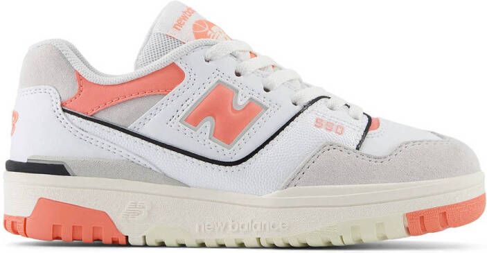 New Balance 550 sneakers wit beige oranje