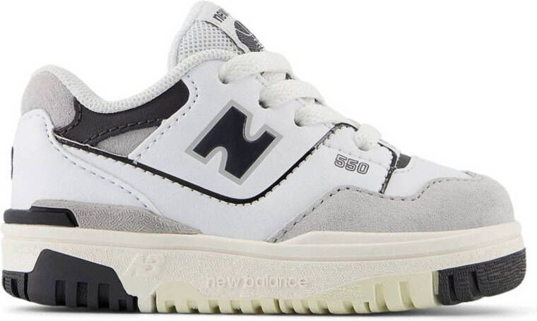 New Balance 550 sneakers wit lichtgrijs zwart